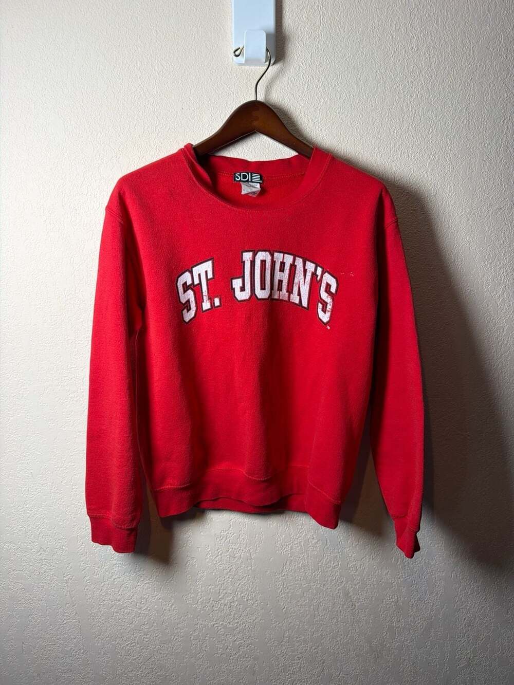 SDI Vintage St. John's University Red Crewneck Sweatshirt Size‎ Small